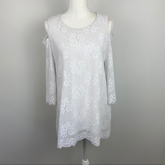 Alfani Tops - ALFANI lace blouse size XL
